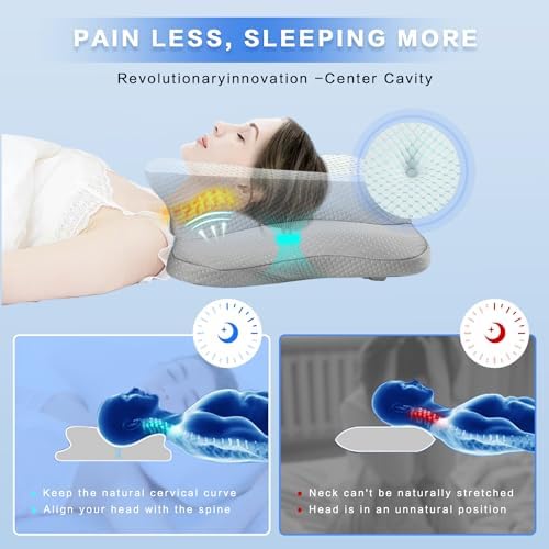 Pain Relief Cervical Pillow for Neck Support,Adjustable Ergonomic Pillow - Image 3