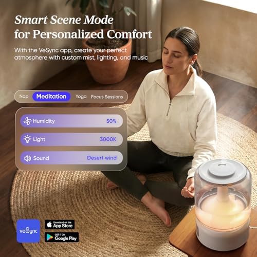 Levoit Humidifiers for Bedroom Large Room, 6.2L Tank, Smart App, Quiet 26dB - Image 4