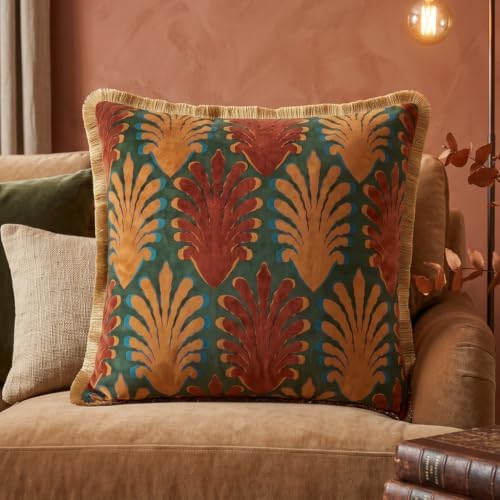 patdrea Designer Vintage Velvet Throw Pillow Cover,22"x22"-OldlegendA - Image 2
