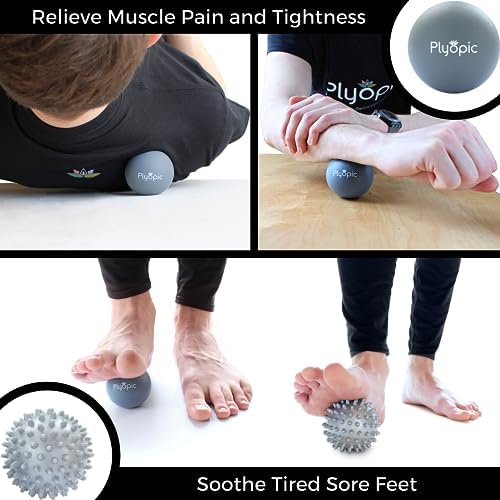 Plyopic. Massage Ball Set – for Deep Tissue Muscle Massage, Myofascial Release, Trigger Points, Mobility, Plantar Fasciitis - Eliminate Muscle Tension & Tightness in Your Back Neck Foot - Image 5