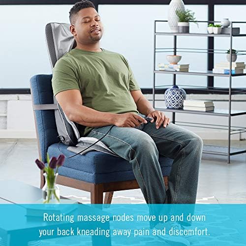 Homedics Gentle Touch Gel Deluxe Shiatsu Neck, Shoulder and Back Massage Cushion with Heat - Image 5