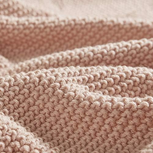 INK+IVY Bree Knit Throw Blanket for Bed, Sofa, and Couch, Lightweight, Breathable, Soft & Cozy Summer Blanket, Throw (50 in x 60 in), Coral - Image 3