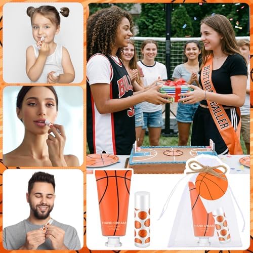 144 Pcs Basketball Lip Balm Hand Cream Party Favor Gifts - Image 5