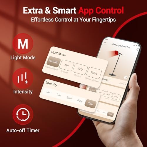 Comfytemp 55W High-Output (3X Intensity) Red Light Therapy Lamp for Body - Image 4