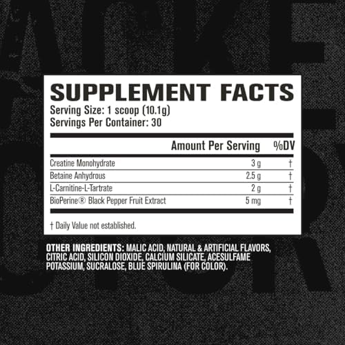 Jacked Factory Growth Surge Creatine Post Workout w/L-Carnitine - Daily Muscle Builder & Recovery Supplement with Creatine Monohydrate, Betaine, L-Carnitine L-Tartrate - 30 Servings, Blue Raspberry - Image 5