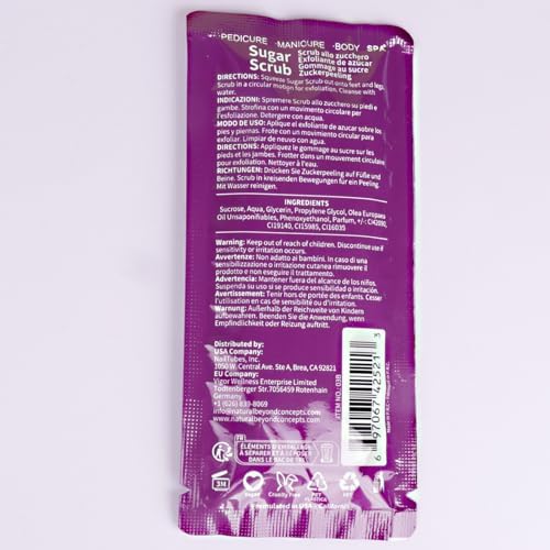 40 PCS Foot Soak, Pedicure Kit Foot Soak Set With Bubble Salt, Sugar Scrub, Massage Mask, Massage Lotion In a Box 4 Step Foot Spa Kit For Dry Cracked Feet, Tired Feet,10 Set Lavender - Image 5