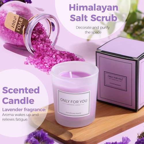 MEINESQIS Birthday Gifts for Women,Lavender Spa Gift Set with Cozy Flannel Blanket, Self Care Care Package Gift Box,Womens Gift Set, Wife, Sister, Best Friend, Girlfriend Gift - Image 2