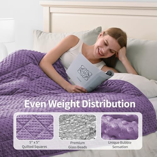 Mr. Sandman Weighted Blanket for Adults, Queen Size 15 lbs, 60 x 80 Inches - Image 5