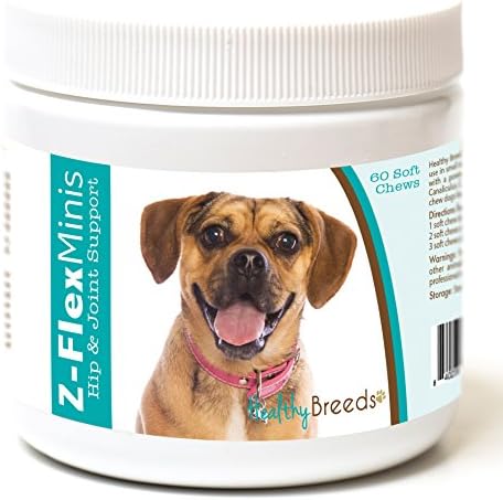 Healthy Breeds Puggle Z-Flex Minis Hip and Joint Support Soft Chews 60 Count by HealthyBreeds