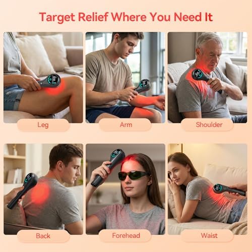 Red Light Therapy Device, 660/808nm Handheld Infrared Light Wand with Stand - Image 6