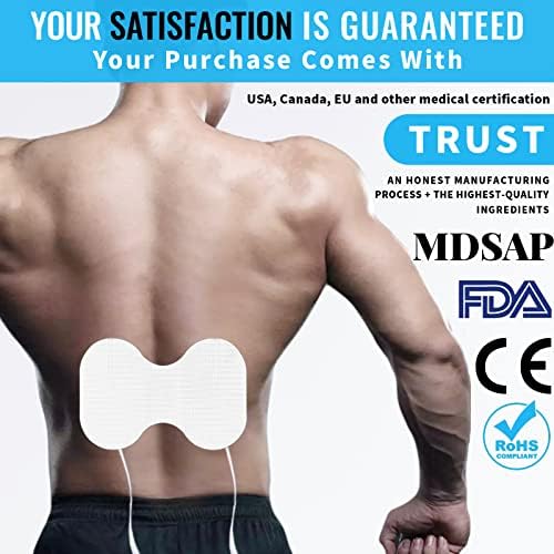 TENS Unit Replacement Pads - Pack of 6 Extra Large Butterfly Shaped Electrode Squares… - Image 5
