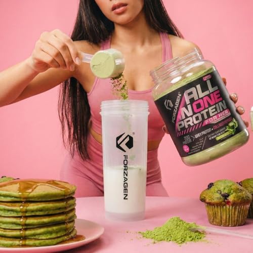 Forzagen All in One Protein for Her, Protein Powder for Women with Collagen Peptides (2 Pound (Pack of 1), Matcha Latte) - Image 4