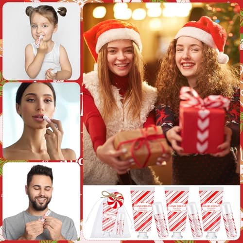 144 Pcs Christmas Candy Lip Balm Hand Cream Party Favor Gifts - Image 6
