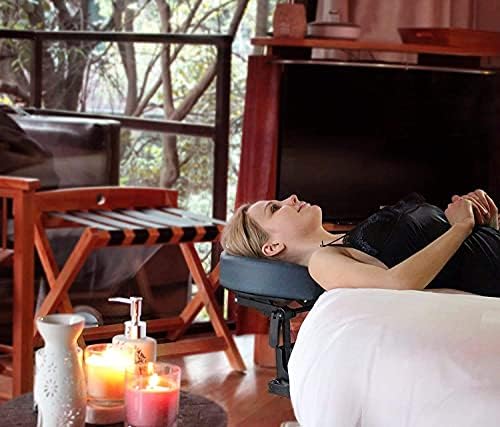 Master Massage Home Massage Kit Professional, Adjustable Headrest & PU Face Cushion for Private Masseuse, Face Down Mattress Top Massage Kit Family Use (Cream) - Image 5