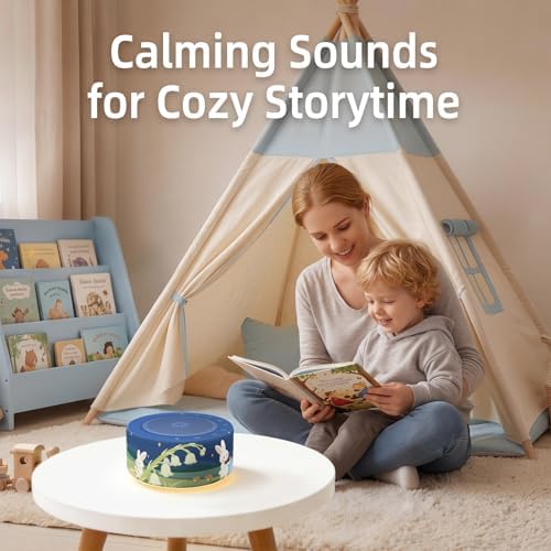 Kipcush White Noise Machine for Baby & Adults, Sleep Sound Machine with 30 Soothing Sounds, 8-Color Night Light, Memory Function, White Noise for Sleeping, Nursery, Office, Travel, Relaxation - Image 7