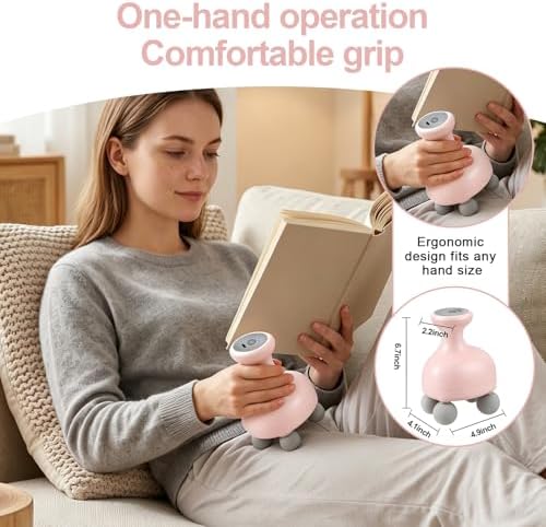 DEITY 4 Heads Handheld Massage Gun Deep Tissue, Electric Body Massager, Percussion Muscle Massager for Easing Shoulder and Back Tension, with Reverse Thrust Function - Image 5