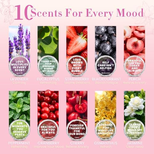 Shower Steamers Aromatherapy Birthday Gifts for Women - 10 Pack,Gifts for Wife Mothers Daughter Sister Stress Relief & Deep Relaxation Self Care Home Spa Essential Various Scents - Image 2