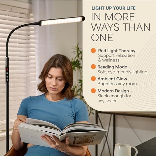 LifePro Lumaglow Red Light Therapy Lamp & Reading Lamp - 108/216 LEDs - Image 6