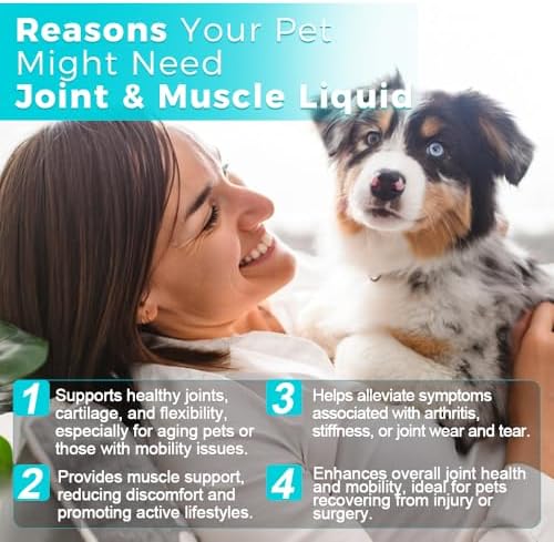 Pets Joint & Muscle Support Liquid for Cats & Dogs - 120mL | Promotes Mobility, Reduces Inflammation & Enhances Flexibility | Easy-to-Use Supplement for Active & Aging Pets - Image 3