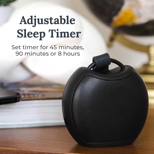 Yogasleep Rohm+ Travel White Noise Sound Machine (Black), Bluetooth Wireless Speaker & Charging, 20 Soothing Natural Sounds, Noise Canceling for Sleep Aid, Office Privacy & Meditation, Compact Size - Image 4
