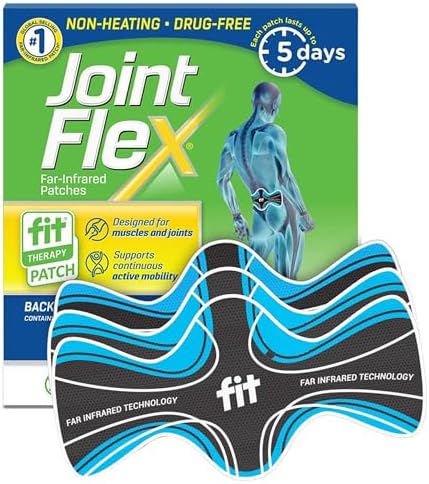 JointFlex Far Infrared Back Patches, 5 Day Wear, Drug-Free, 3 Patches by JointFlex
