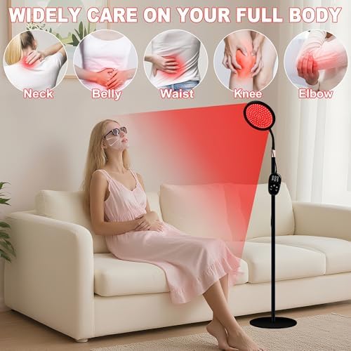 LanSuper Red Light Therapy for Face & Body, Red Infrared Light Therapy Lamp - Image 4