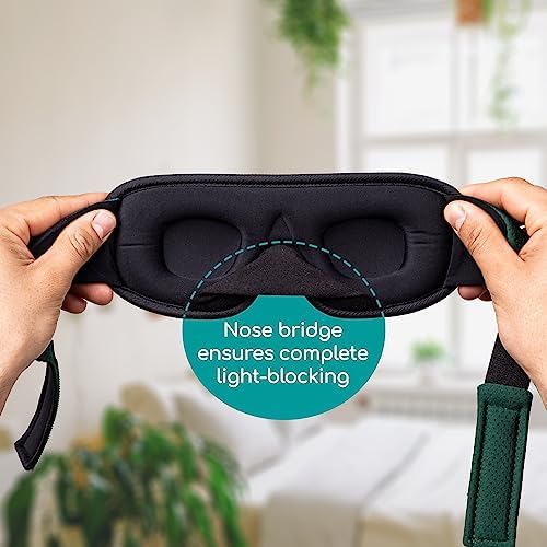 Medi Grade Sleep Mask Cotton Eye Mask with 3D Memory Foam for Sleeping - Image 4