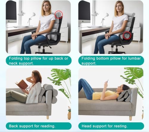 Ergonomic Lumbar Support Pillow for Office Chair,Adjustable Back Cushion - Image 5
