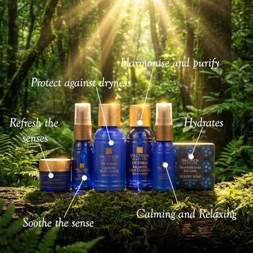 SPA CEYLON De-stress Home Spa Set, Ayurvedic Spa Gift Kit, Natural Pampering Set - Image 6
