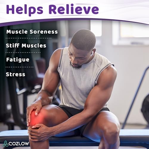 Muscle Roller Stick, Black Purple, Hand Held Body Massager, 9 Rollers - Image 3