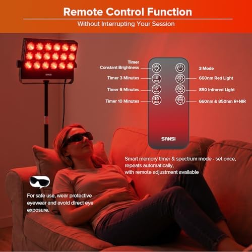 SANSI Red Light Therapy for Body Face, Waterproof for Shower, 55in Stand - Image 2