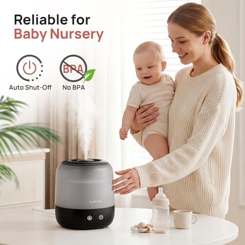 Clarston Humidifiers for Bedroom, 2L Cool Mist Humidifier, 24dB Quiet Sleep - Image 6