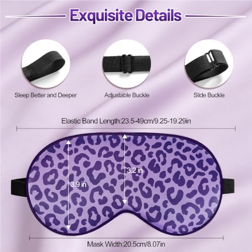 Silk Sleep Mask, Blackout Eye Mask for Sleeping with Adjustable Strap - Image 3