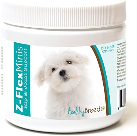 Healthy Breeds Maltese Z-Flex Minis Hip and Joint Support Soft Chews 60 Count by HealthyBreeds