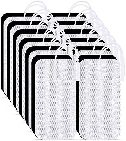 TENS Unit Electrode Pads 2"x4" 24 Pcs Value Pack, Reusable Latex-Free | TENS Unit Pads with Upgraded Self-Adhesion, Non-Irritating Replacement Pads for Electrotherapy by LYINIEInc