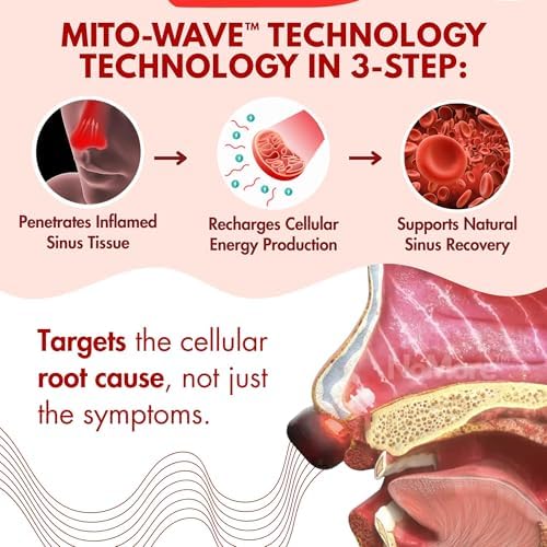 Original NoMore Red Light Therapy for Nose – LED Nasal Device for Dry Nose & Sinus Comfort, No More Colds, USB-Rechargeable Light Therapy - Image 2