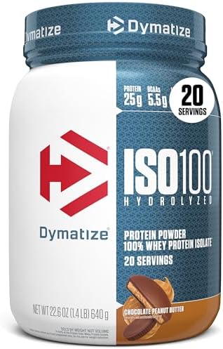 Dymatize ISO100 Protein Powder, 100% Whey Isolate, Chocolate Peanut Butter by DymatizeNutrition