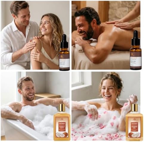 Gifts for Women & Men, 35 Pcs Coconut & Vanilla Self Care Spa Gifts Basket - Image 6