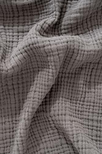 Muslin Blanket - Pure 100% Turkish Cotton Airy Soft Light Versatile Gauze Throw Blanket for Bed, Couch, Sofa (Dark Gray, Twin XL Size (71" x 95" inch)) - Image 6