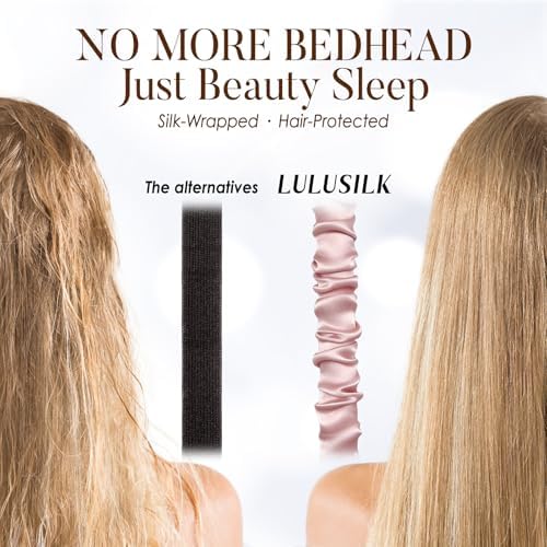 LULUSILK 100% Mulberry Silk Sleep Eye Mask for Sleeping Women and Men, Pink - Image 6
