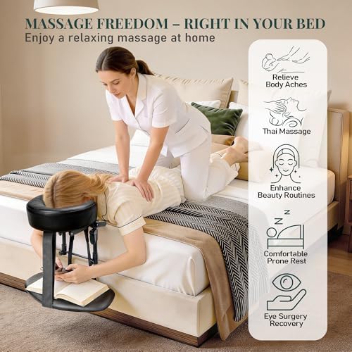 Massage Headrest for Bed, Face Down Massage Pillow & Face Cradle - Image 2