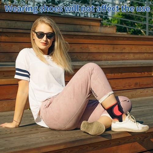 Cordless Ankle Heating Pad, Red Light Ankle Massager for Pain Relief, Foot Heating Pad for Left Right Feet, with Adjustable Vibration and Heat Settings - Image 6