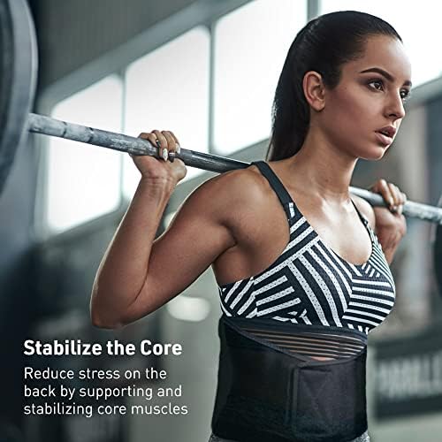 BodyMed Sure-Fit™ Two-Pull Lumbosacral Support, Black, Regular – Lower Back Stabilizer – Secure Lumbar Wrap to Support & Stabilize Core Muscles – All-Day Support at Home, In the Office, & Gym - Image 2