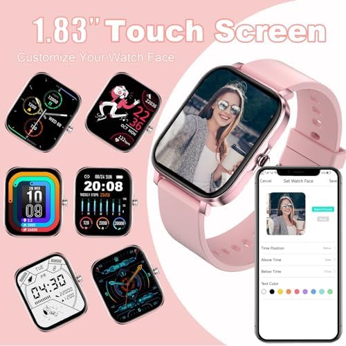 Choiknbo Smart Watch for Women Fitness Tracker Watch for Android/iOS Phones, Activity Trackers and Smartwatches with Heart Rate/Sleep Monitor, Step Counter, Waterproof Smart Watches - Image 7