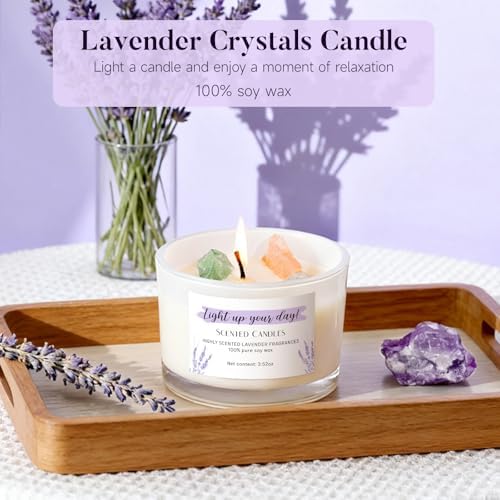 Spa Gifts for Women 13Pcs Mothers Day Gifts Happy Birthday Gift Baskets Christmas Relaxation Home Spa Kit Lavender Bath Set Self Care Package Thank You Box for Mom Her Sister Teacher Friends Purple - Image 5