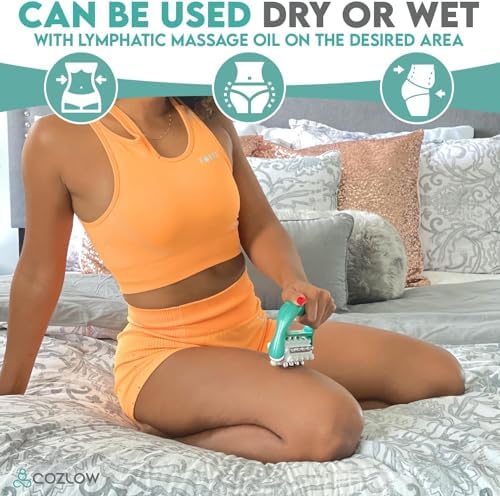 MyoRelease Lymphatic Drainage Massager - Green - Handheld Massage Roller - Image 6