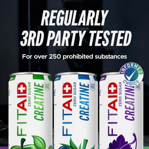 FITAID Creatine Recovery Drink, Electrolytes, Zero Sugar Variety, 24pk - Image 7