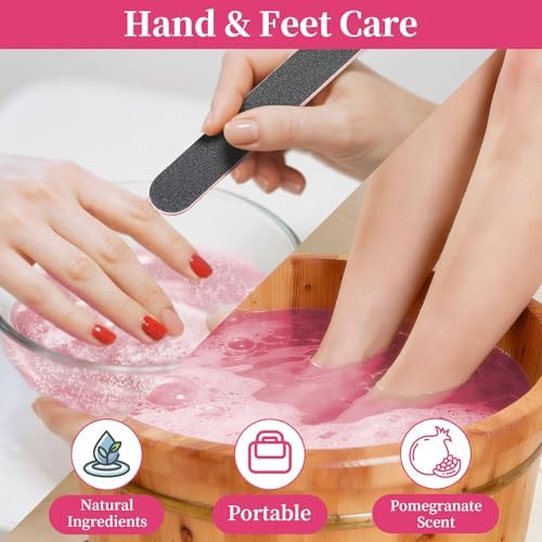 Manicure Spa Tablets 8oz -Pomegranate Soak Balls, Moisturizing Tablets, Cuticle Softener for Foot and Hand Soak Pedicure Spa Supplies Manicure Tools Nail Salon & Tavel Esenntial（40count） - Image 6