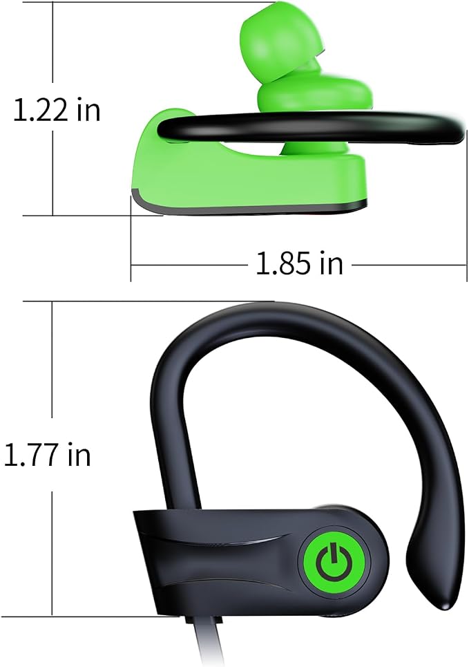 Boean Wireless Headphones Workout Headphones Bluetooth 5.3 with IPX7 Rating Workout Running Headphone with 16 Hours Bluetooth Earbuds for Man Women - Image 8