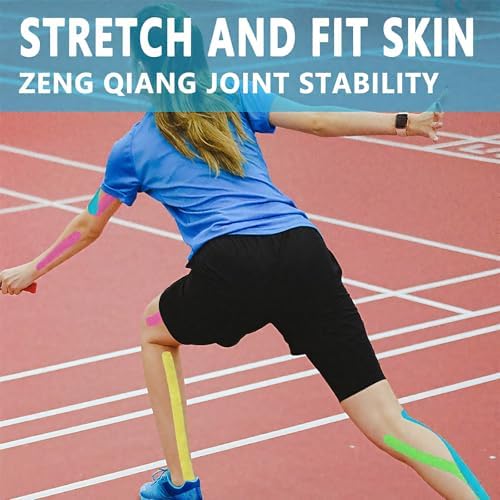 SOON GO Kinesiology Tape, 2IN x 16.4FT Uncut athletic tape, Waterproof Breathable Latex-Free, Muscle Recovery & Joint Support,Orange (1/2/5 Rolls) - Image 3